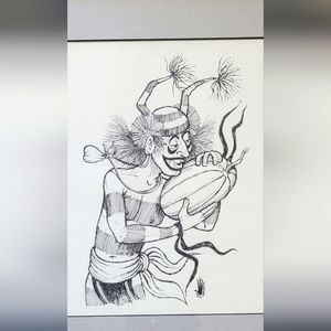 Hopi Clown Drawing Paul Jones